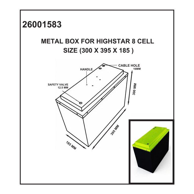 Metal Box Highstar 8 Cell (300x395x185 mm) - Image 2